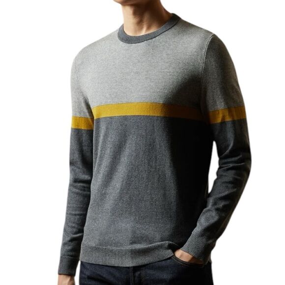 Ted Baker | Pushit Grey‎ Marl Sweater - Picture 1 of 9